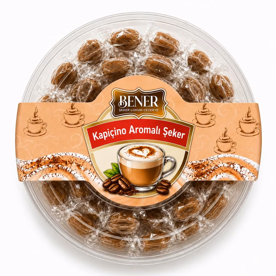 Kapiçino Aromalı Şeker