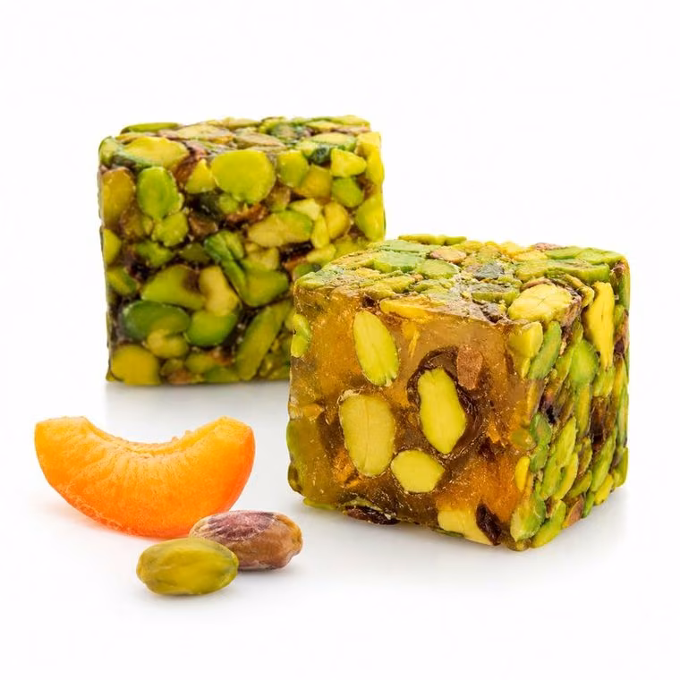 File Fıstık Kaplı Kayısı Aromalı Fıstıklı Lokum