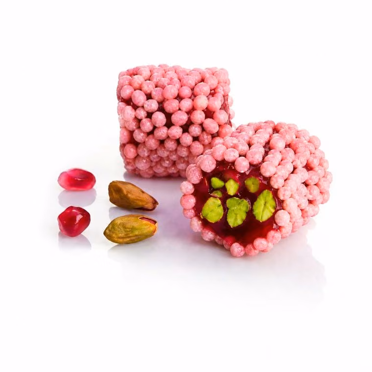Antep Fıstıklı Toz Fıstık Kaplı Bal Aromalı Şerit Lokum